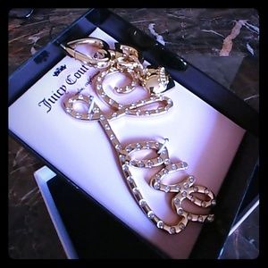 Juicy Couture key fob keychain charm